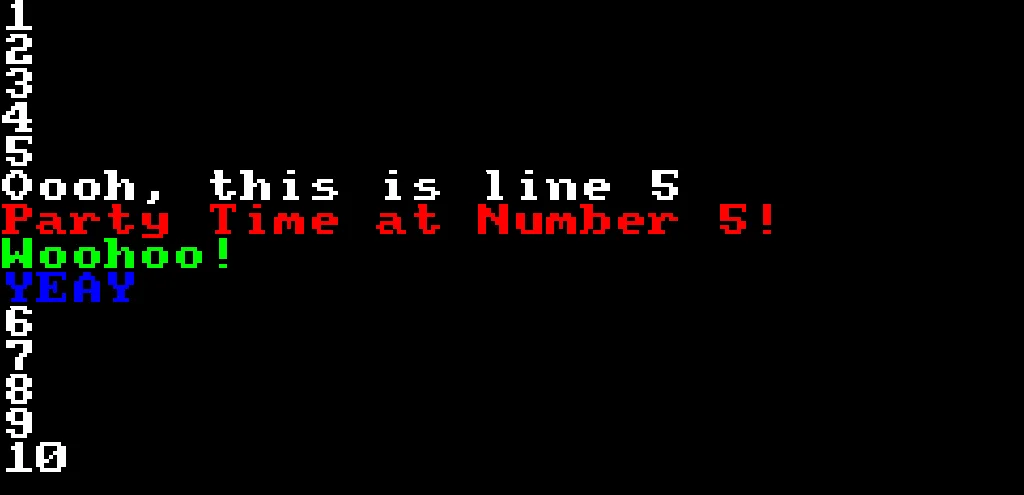 Number 5 has a party!