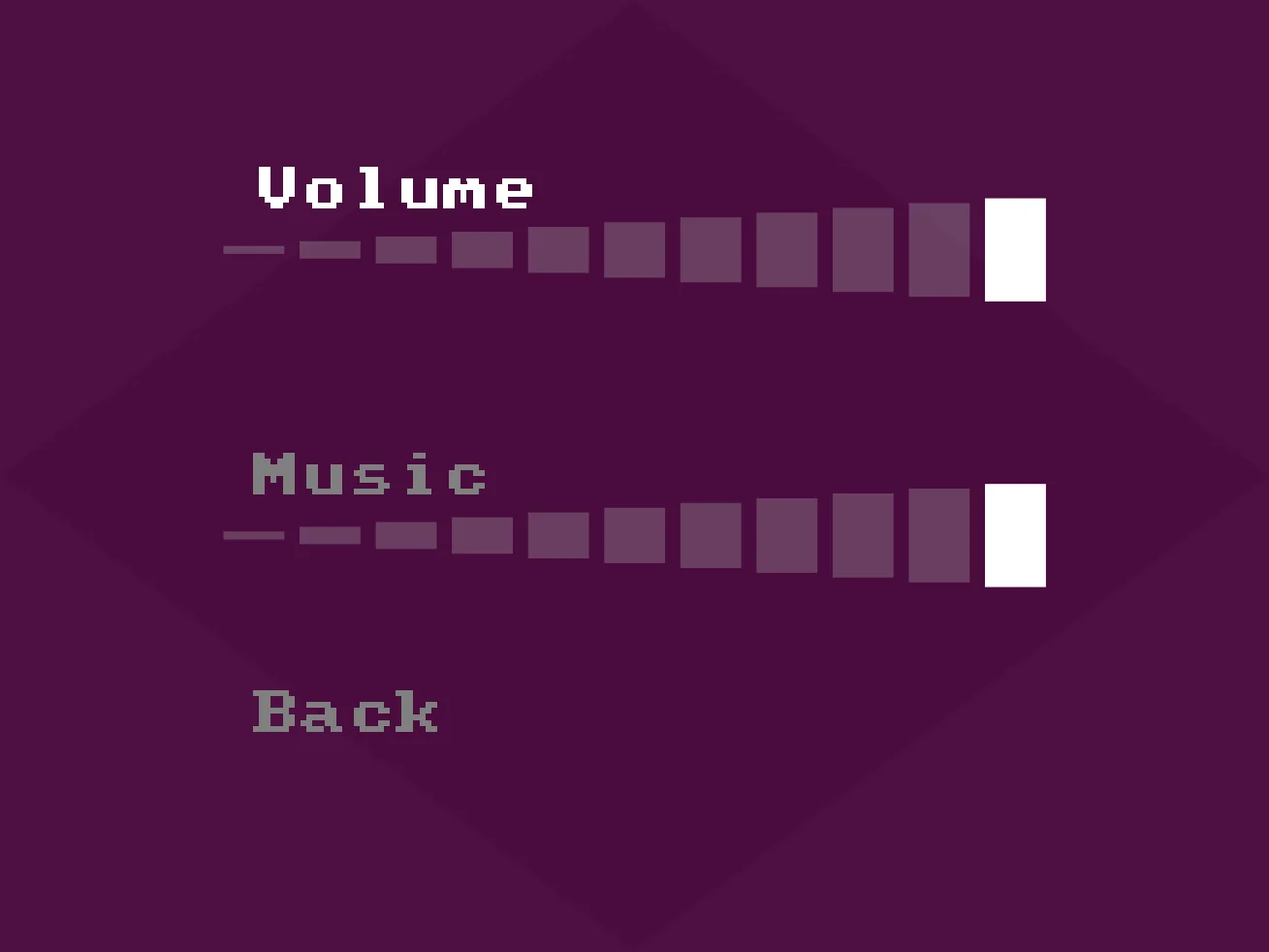 We should probably add a little volume slider, and maybe even add one for Music, so that later on if we add Music (!), the player can change that volume too.