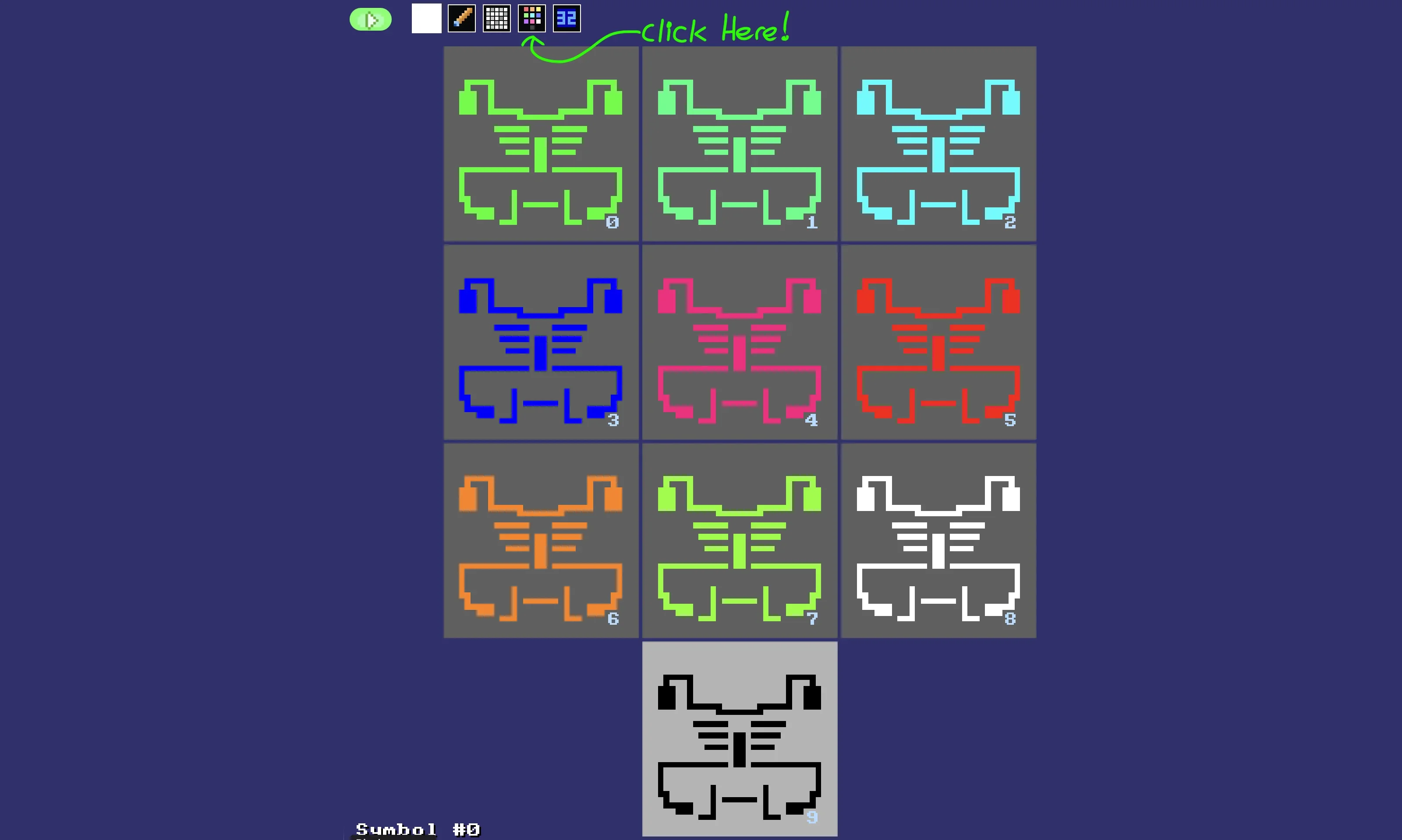 We can see the colours if we click the Colours button in the Image Editor.