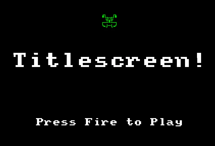 A Title screen with a logo!