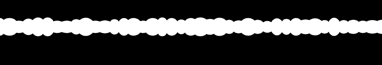 A rather jumpy set of circles