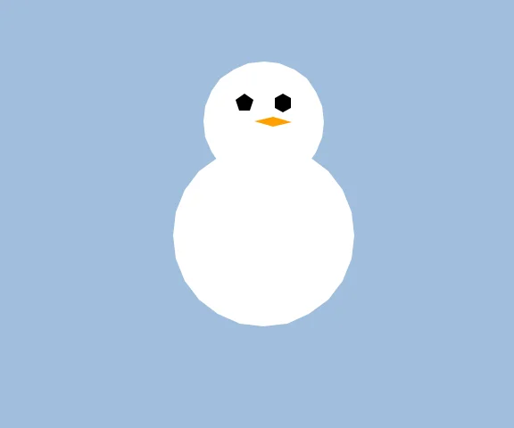 A happy snowman