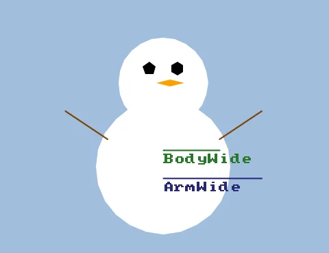 He's happier with arms!