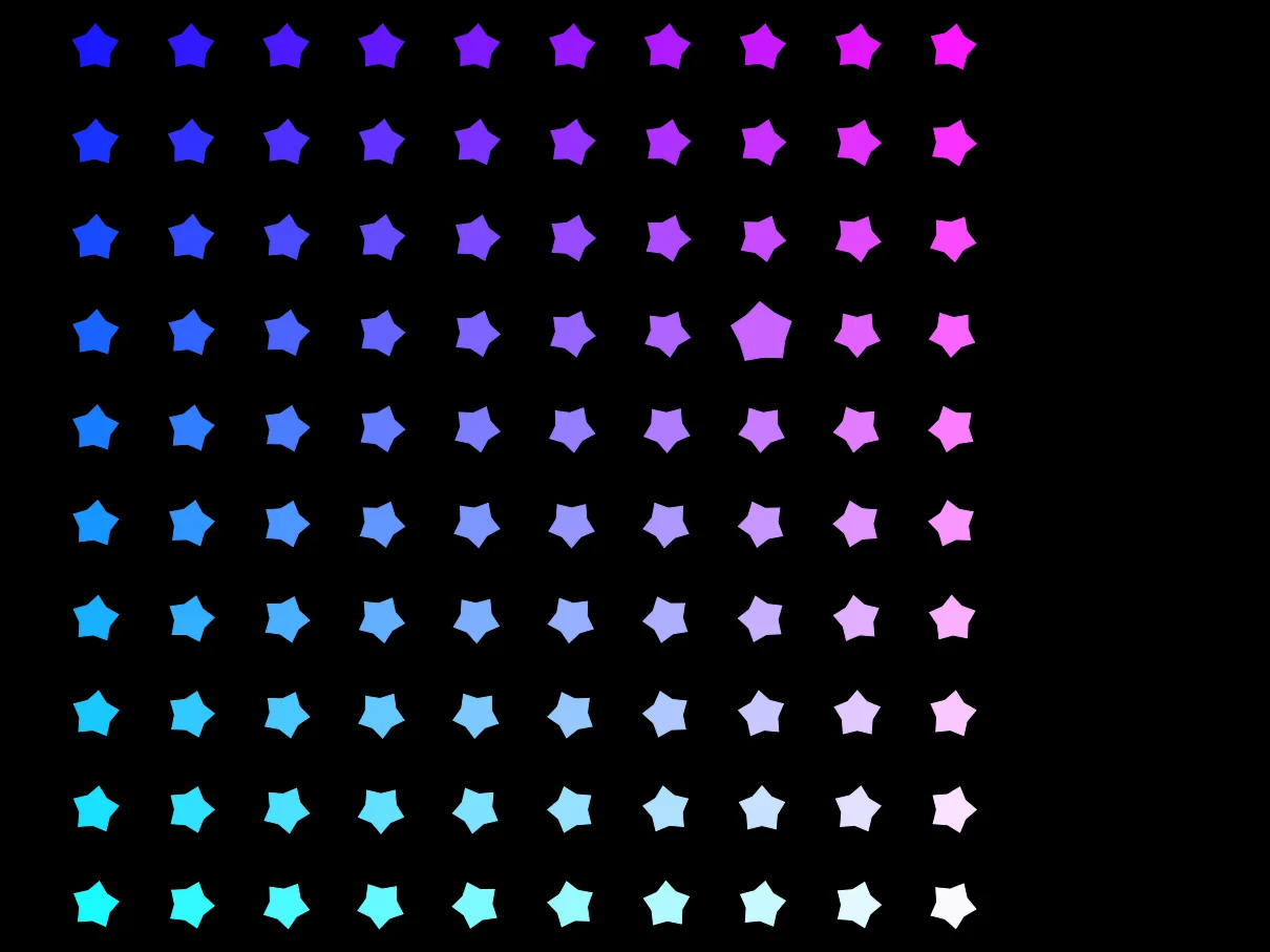 Can you tell which star the mouse is in?