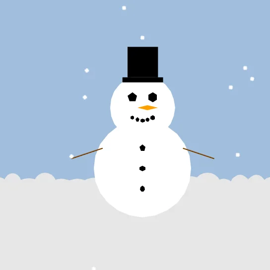 Stars becomes falling Snow!